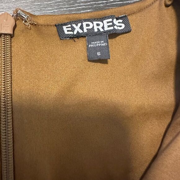 EXPRESS Suede Lace-Up Boho Dress size 6 NWOT - Picture 6 of 7